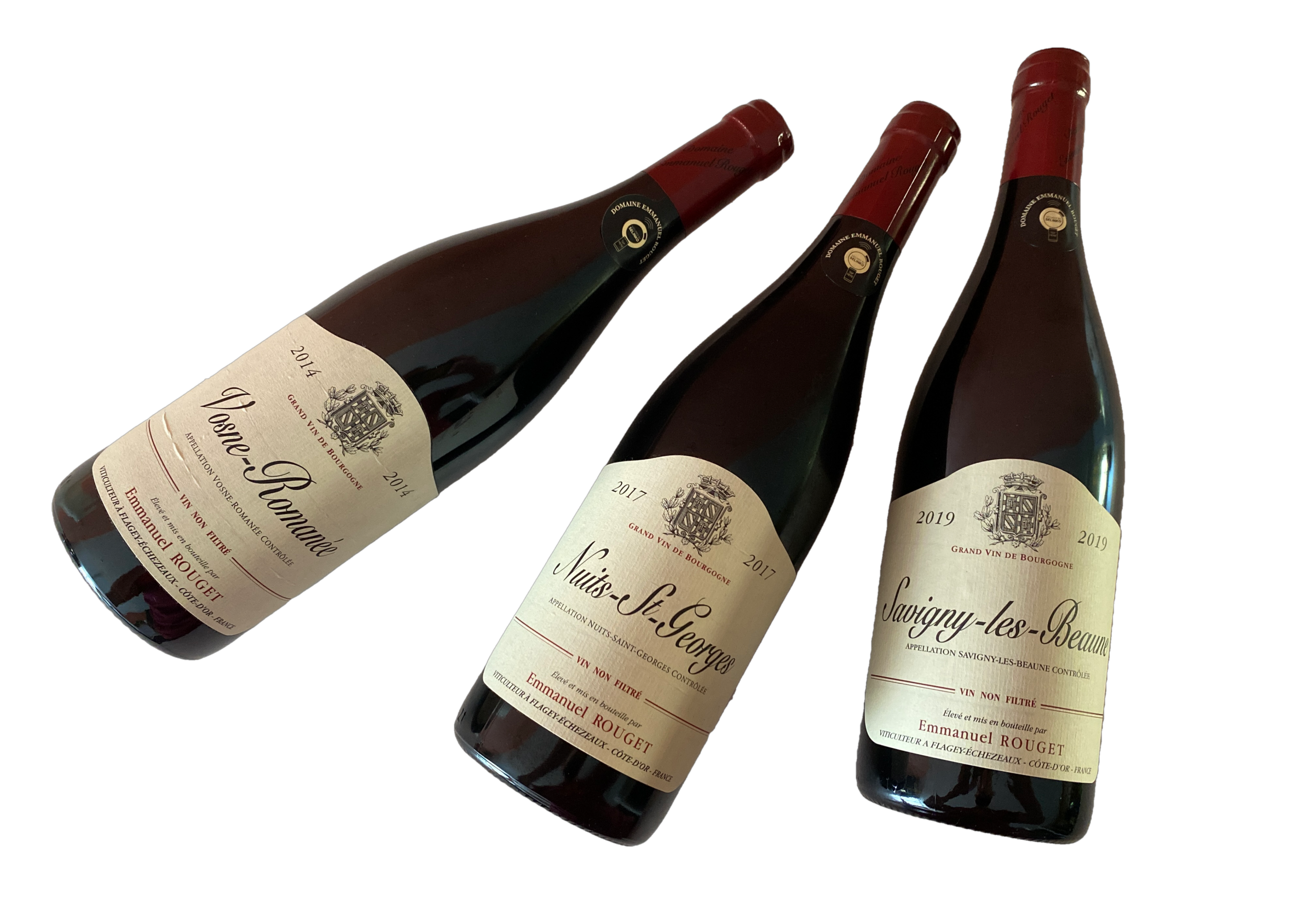 Bouteilles de Chorey-les-Beaune du domaine Rouget