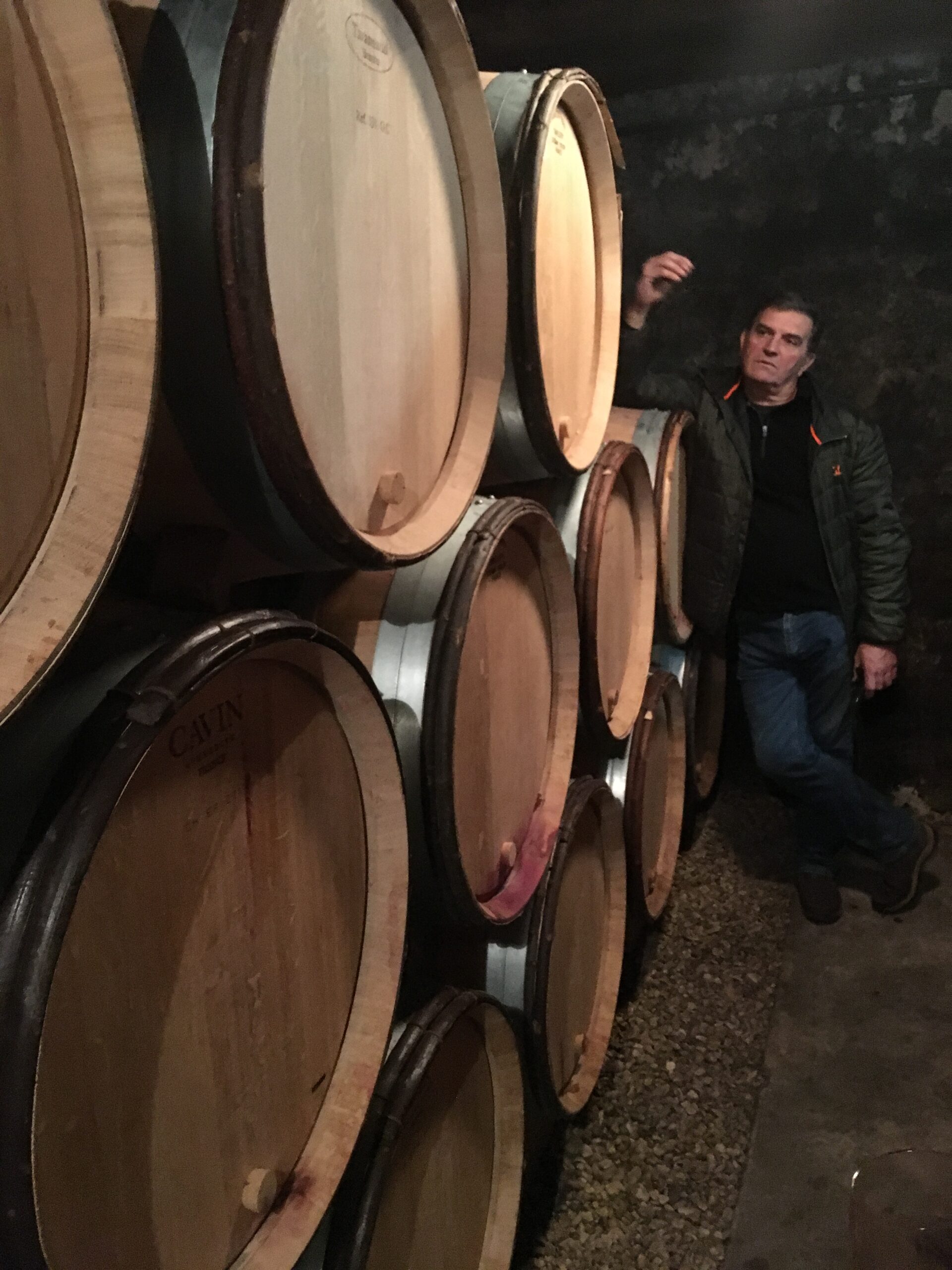 Les fûts d’élevage du domaine Rouget